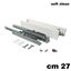 Immagine di Set spondine Magic+ h 88 cm 27 bianche con guide telescopiche ammortizzate 40 kg 