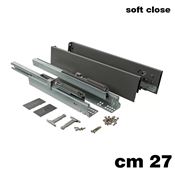 Immagine di Set spondine Magic+ h 88 cm 27 grigie con guide telescopiche ammortizzate 40 kg 
