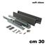 Immagine di Set spondine Magic+ h 88 cm 30 grigie con guide telescopiche ammortizzate 40 kg 