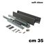 Immagine di Set spondine Magic+ h 88 cm 35 grigie con guide telescopiche ammortizzate 40 kg 