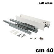 Immagine di Set spondine Magic+ h 88 cm 40 bianche con guide telescopiche ammortizzate 40 kg 