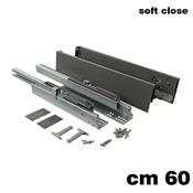 Immagine di Set spondine Magic+ h 88 cm 60 grigie con guide telescopiche ammortizzate 40 kg 