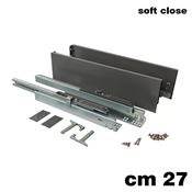 Immagine di Set spondine Magic+ h 126 cm 27 grigie con guide telescopiche ammortizzate 40 kg 