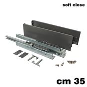 Immagine di Set spondine Magic+ h 126 cm 35 grigie con guide telescopiche ammortizzate 40 kg 