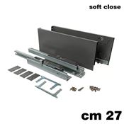 Immagine di Set spondine Magic+ h 172 cm 27 grigie con guide telescopiche ammortizzate 40 kg 