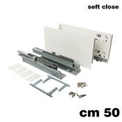 Immagine di Set spondine Magic+ h 172 cm 50 bianche con guide telescopiche ammortizzate 40 kg 