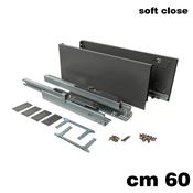 Immagine di Set spondine Magic+ h 172 cm 60 grigie con guide telescopiche ammortizzate 40 kg 
