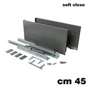 Immagine di Set spondine Magic+ h 238 cm 45 grigie con guide telescopiche ammortizzate 40 kg 
