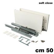 Immagine di Set spondine Magic+ h 238 cm 50 bianche con guide telescopiche ammortizzate 40 kg 