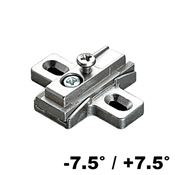 Immagine di basi 9zv c/vite inclinabili -7.5°/+7.5°nich. zama avvitare                                                                                           