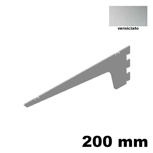 Immagine di reggimensole kr standard cm. 20 arg.vern. alluminio s/cavalieri                                                                                           