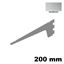 Immagine di reggimensole kr standard cm. 20 argento alluminio s/cavalieri                                                                                           