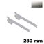 Immagine di reggimensole kep laterali cm. 28 inox sat. h30 plugin                                                                                           