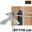 Immagine di Appendiabiti saliscendi Servetto Professional 87/119 cm Brown 