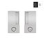Immagine di maniglie wave scorri bagno argento                                                                                            