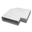 Immagine di Curva piana 90° per tubi ventilazione sezione rettangolare 20x6 