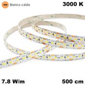 Immagine di strip led mm.10 24v 3000k mek  7.8w/m cm. 500  72 led/m                                                                                           