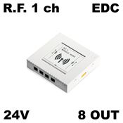 Immagine di distributori mek smart rf 1ch edc 8 out 24vdc receiver rf 1 canale                                                                                           