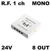 Immagine di distributori mek smart rf 1ch mono 8 out 24vdc receiver rf 1 canale                                                                                           