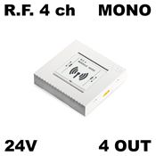 Immagine di distributori mek smart rf 4ch mono 4 out 24vdc receiver rf 4 canali                                                                                           