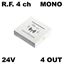 Immagine di distributori mek smart rf 4ch mono 4 out 24vdc receiver rf 4 canali                                                                                           