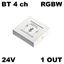 Immagine di distributori mek smartblue 4ch rgbw 1 out 24vdc receiver bluetooth rbgw                                                                                           