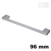 Immagine di Maniglia U9020 C interasse 96 mm metallo pressofuso finitura bianco opaco 