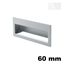 Immagine di Maniglia U9045 B da incassare 60x42 mm metallo pressofuso finitura bianco opaco 