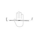 Immagine di maniglie hz0881 mm 320 metallo cromo lucido                                                                                            