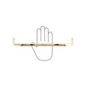 Immagine di maniglie hz0881 mm 320 metallo oro lucido                                                                                            