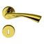 Immagine di maniglie flessa rosetta patent oro lucido ottone                                                                                           