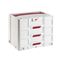 Immagine di Sortainer T-Loc SYS-Sort IV/3 parti speciali RAL 7035 grigio luce RAL 3004 rosso porpora 