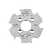 Immagine di Fresa P-System CNC DP (Diamante) diametro 100.4x7 foro diametro 30 mm Z6 con 4 fori diametro 6.6 su corona diametro 48 mm 