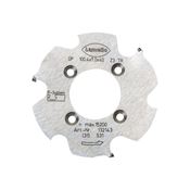 Immagine di Fresa P-System CNC DP (Diamante) diametro 100.4x7 foro diametro 40 mm Z3 con 4 fori diametro 5.5 su corona diametro 52 mm 