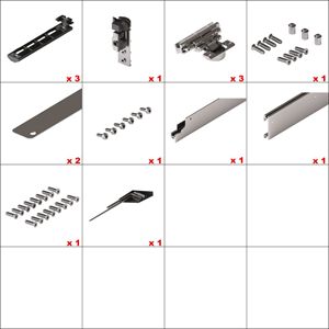 Immagine di ante concepta iii 25 basic set sx 25 kg. altezza 1200/2200 mm.                                                                                           