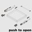 Immagine di Guide D-Motion DS10 push to open con attacchi regolabili 3D