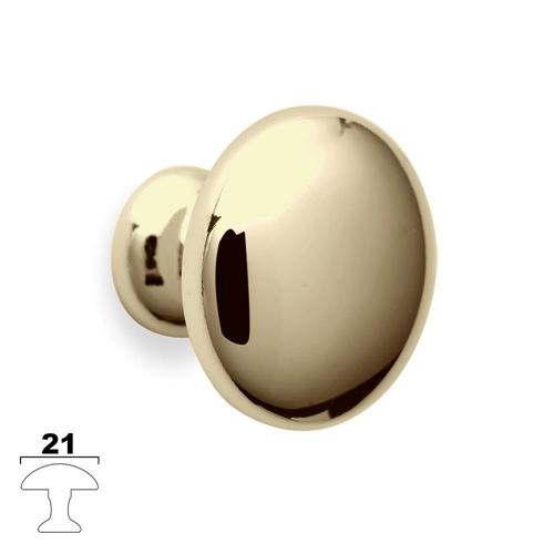 Immagine di pomoli m224 b mm.21 metallo oro lucido h mm. 22                                                                                           