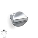 Immagine di pomoli m300 b mm.25 metallo cromo lucido h mm. 25                                                                                           