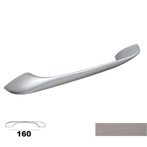 Immagine di maniglie m3000 a mm. 160 metal nichel satinato h 22                                                                                           