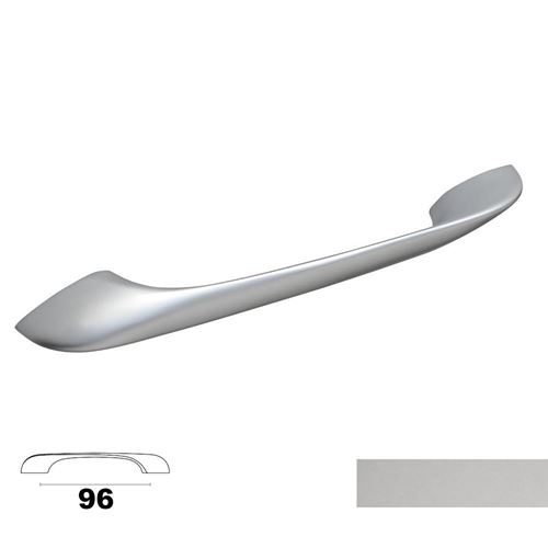 Immagine di maniglie m3000 c mm.  96 metal cromo lucido h 21                                                                                           