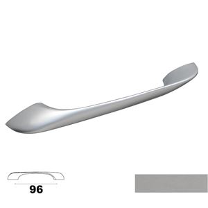 Immagine di maniglie m3000 c mm.  96 metal cromo satinato h 21                                                                                           