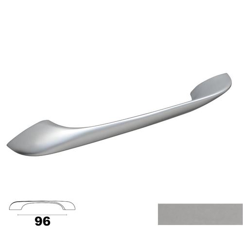 Immagine di maniglie m3000 c mm.  96 metal cromo satinato h 21                                                                                           