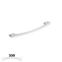 Immagine di maniglie m3960 a mm. 320 metal bianco opaco l 330 h 29 i 320/288                                                                                           