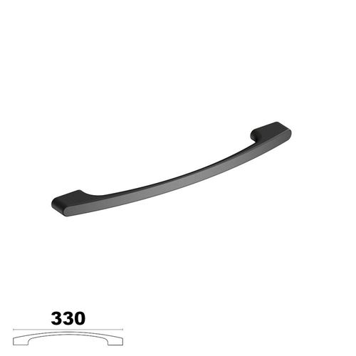 Immagine di maniglie m3960 a mm. 320 metal nero opaco l 330 h 29 i 320/288                                                                                           