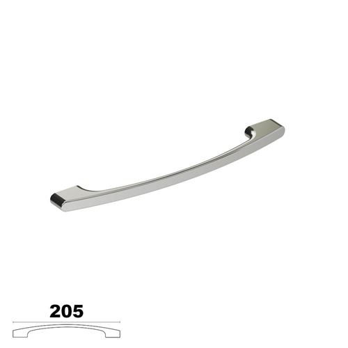 Immagine di maniglie m3960 b mm. 192 metal cromo lucido l 205 h 29 i 192/160                                                                                           
