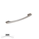 Immagine di maniglie m3960 b mm. 192 metal nichel satinato l 205 h 29 i 192/160                                                                                           