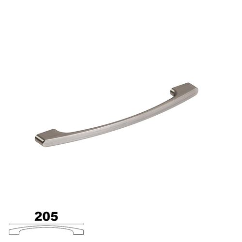 Immagine di maniglie m3960 b mm. 192 metal nichel satinato l 205 h 29 i 192/160                                                                                           