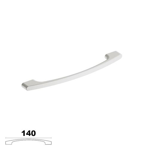Immagine di maniglie m3960 c mm. 128 metal bianco opaco l 140 h 29 i 128/ 96                                                                                           