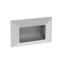 Immagine di maniglie m24 mm. 86x46 metallo eco nichel incasso l 64 p15 h40                                                                                           