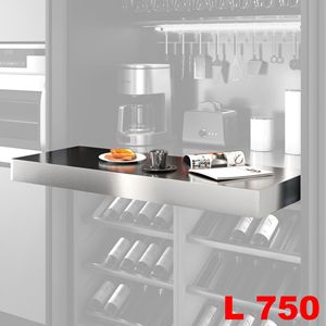 Immagine di tavoli estraibili opla top base  75 inox modulo spalla 18                                                                                           